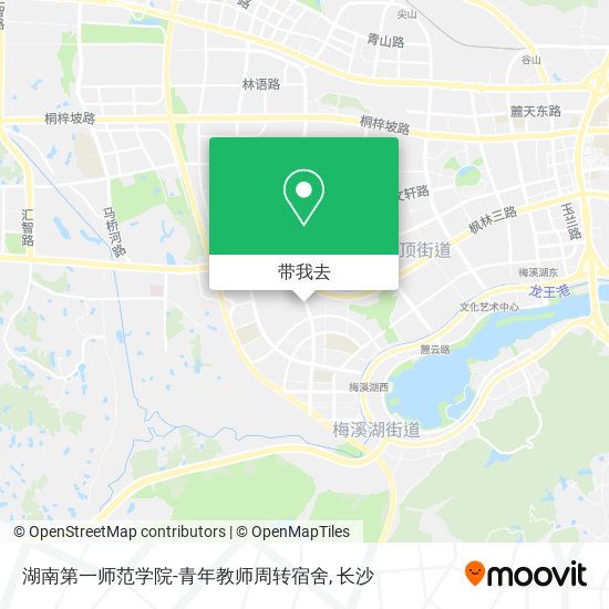 湖南第一师范学院-青年教师周转宿舍地图