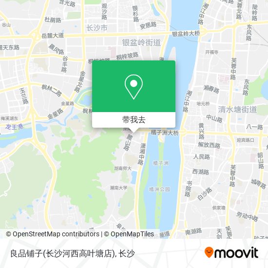 良品铺子(长沙河西高叶塘店)地图