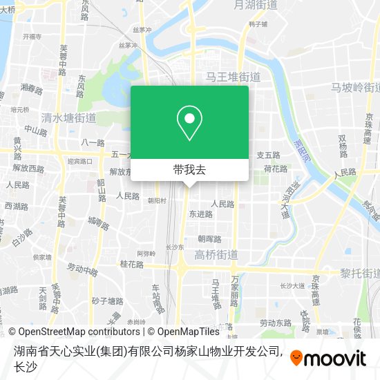 湖南省天心实业(集团)有限公司杨家山物业开发公司地图