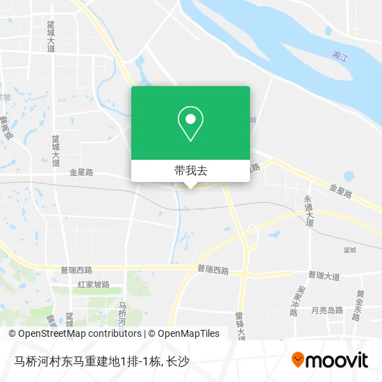马桥河村东马重建地1排-1栋地图