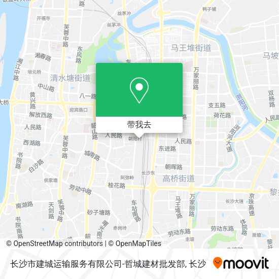 长沙市建城运输服务有限公司-哲城建材批发部地图