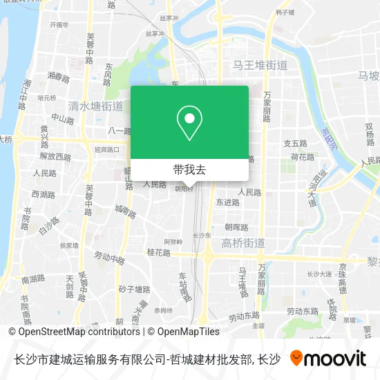 长沙市建城运输服务有限公司-哲城建材批发部地图