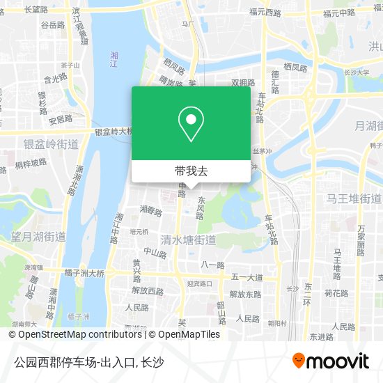 公园西郡停车场-出入口地图