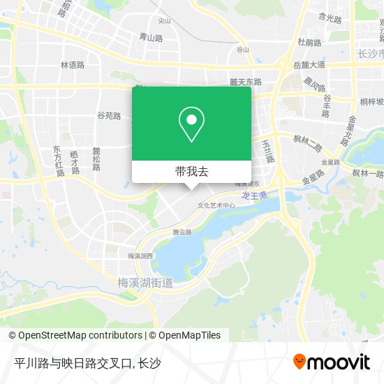 平川路与映日路交叉口地图