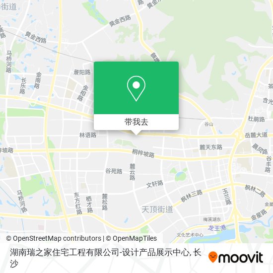湖南瑞之家住宅工程有限公司-设计产品展示中心地图
