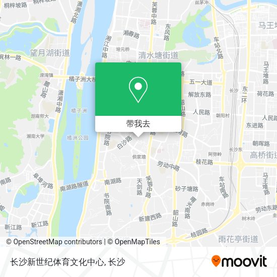 长沙新世纪体育文化中心地图