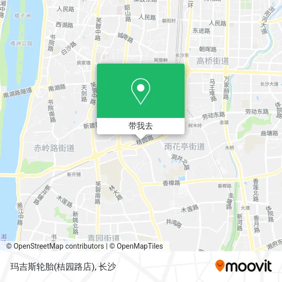 玛吉斯轮胎(桔园路店)地图