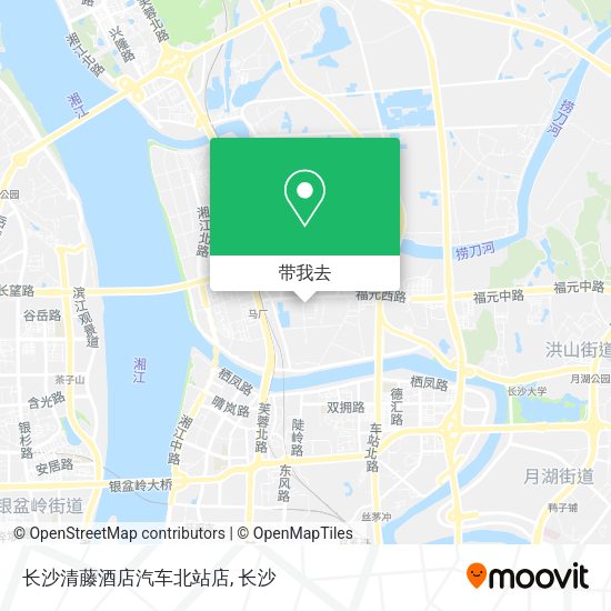 长沙清藤酒店汽车北站店地图