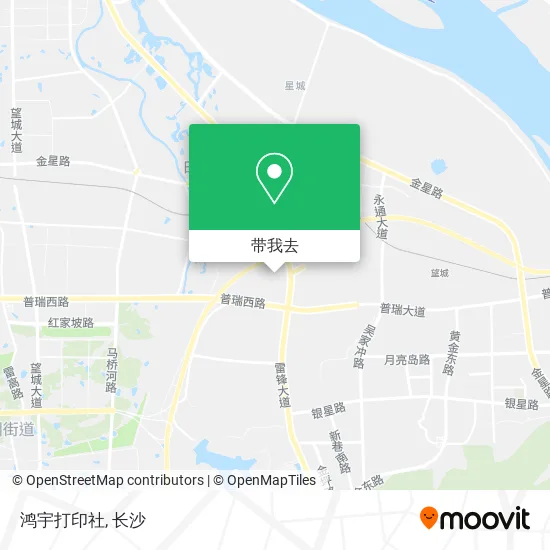 鸿宇打印社地图