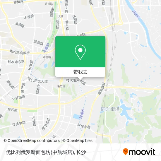优比列俄罗斯面包坊(中航城店)地图