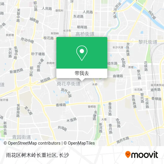 雨花区树木岭长重社区地图