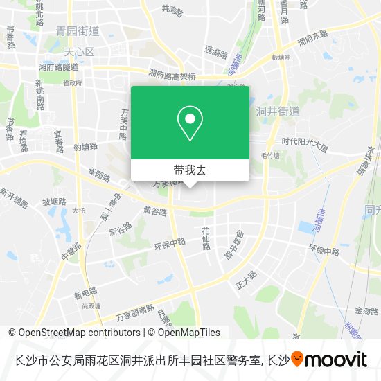 长沙市公安局雨花区洞井派出所丰园社区警务室地图