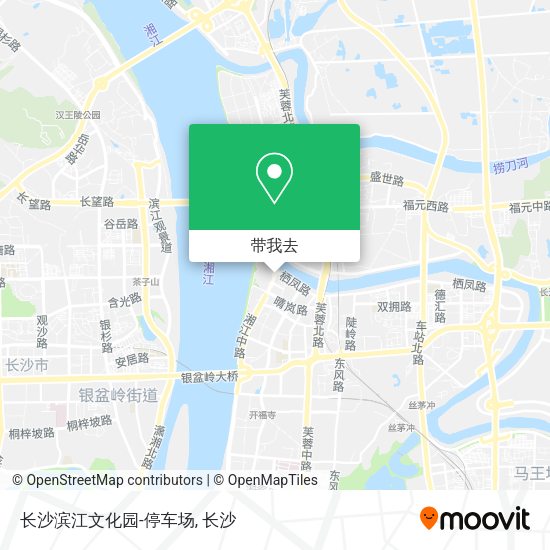 长沙滨江文化园-停车场地图
