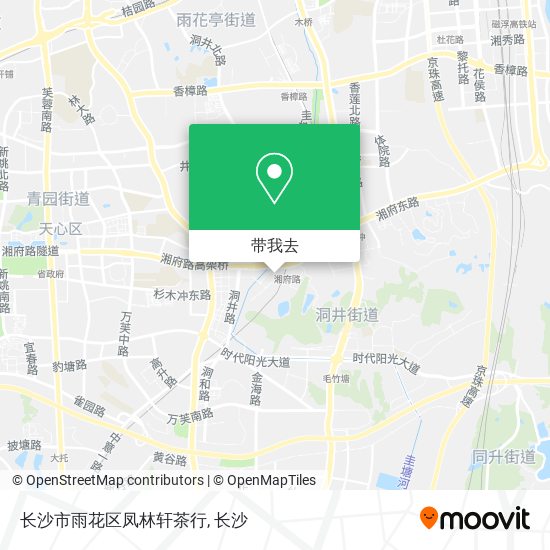 长沙市雨花区凤林轩茶行地图