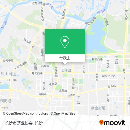 长沙市茶业协会地图