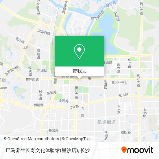 巴马养生长寿文化体验馆(星沙店)地图