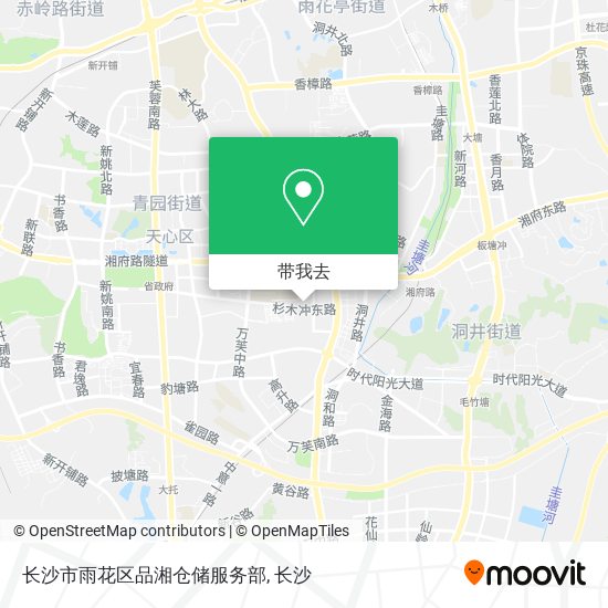 长沙市雨花区品湘仓储服务部地图