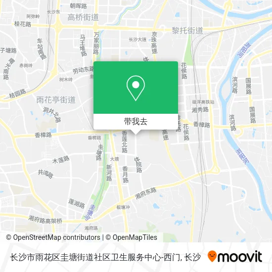 长沙市雨花区圭塘街道社区卫生服务中心-西门地图