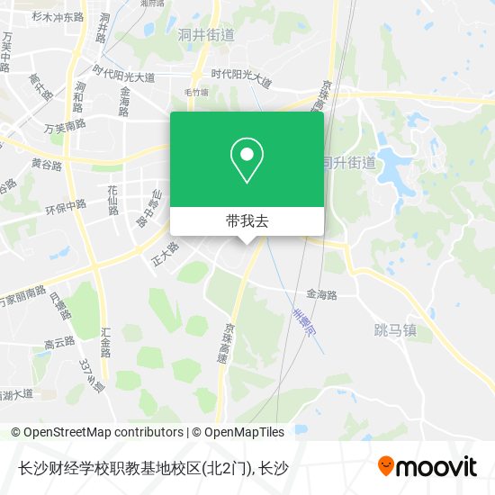 长沙财经学校职教基地校区(北2门)地图