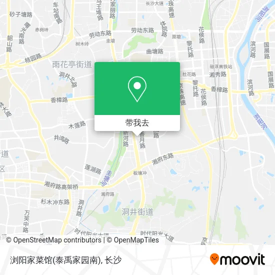 浏阳家菜馆(泰禹家园南)地图