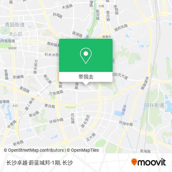 长沙卓越·蔚蓝城邦-1期地图