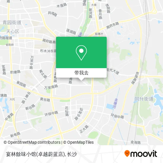 宴林餘味小馆(卓越蔚蓝店)地图