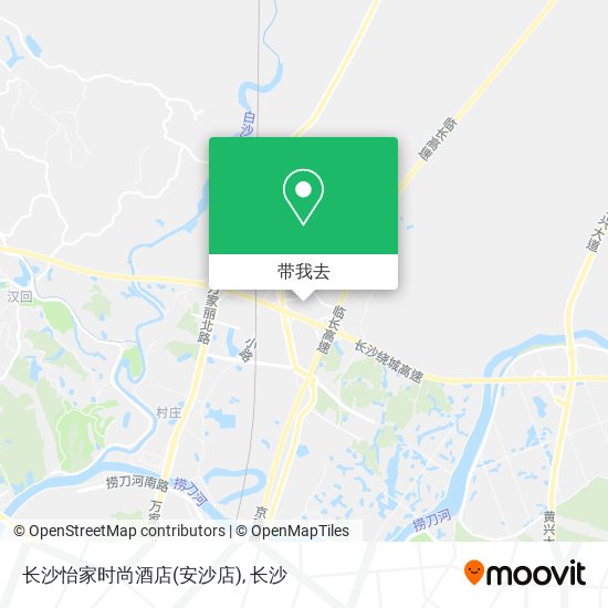 长沙怡家时尚酒店(安沙店)地图