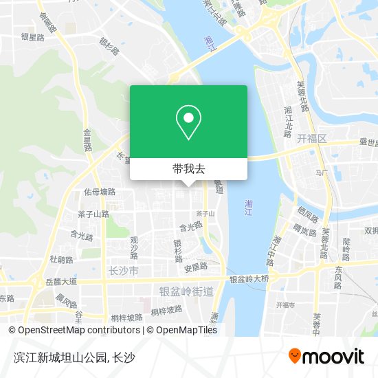 滨江新城坦山公园地图