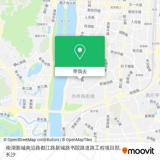 南湖新城南沿路都江路新城路书院路道路工程项目部地图