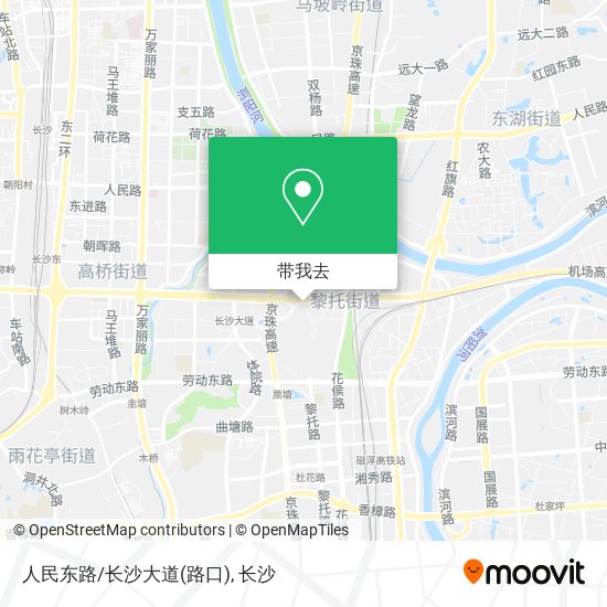 人民东路/长沙大道(路口)地图