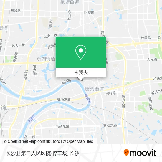 长沙县第二人民医院-停车场地图