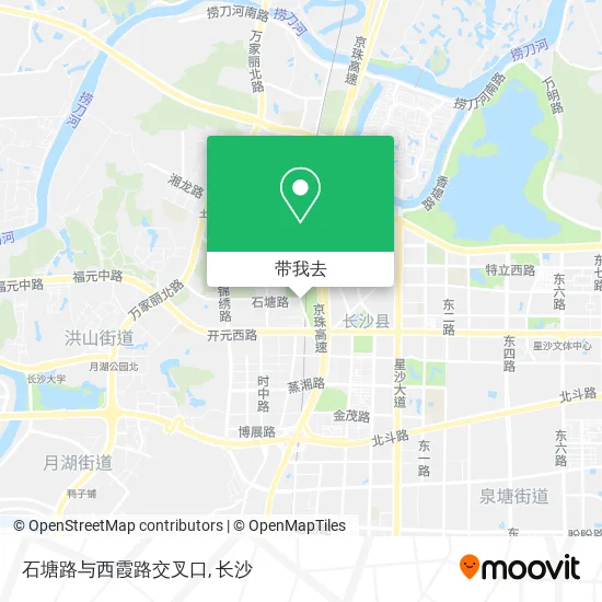 石塘路与西霞路交叉口地图