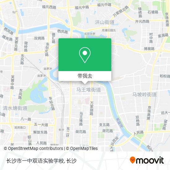 长沙市一中双语实验学校地图