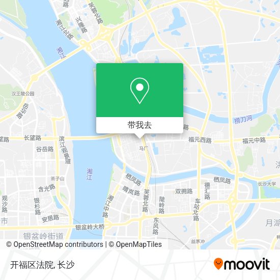 开福区法院地图