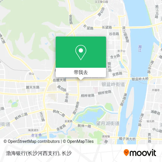 渤海银行(长沙河西支行)地图