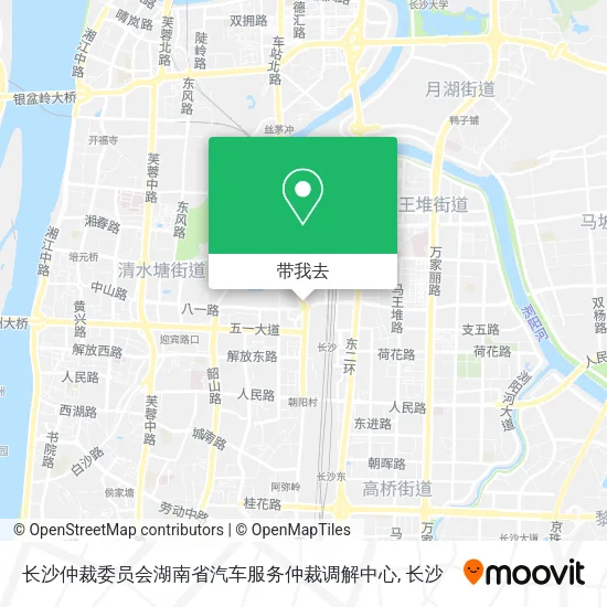 长沙仲裁委员会湖南省汽车服务仲裁调解中心地图