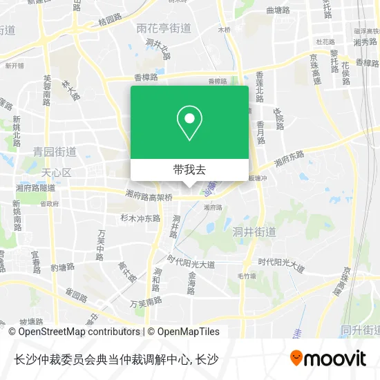 长沙仲裁委员会典当仲裁调解中心地图