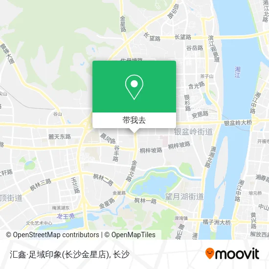 汇鑫·足域印象(长沙金星店)地图