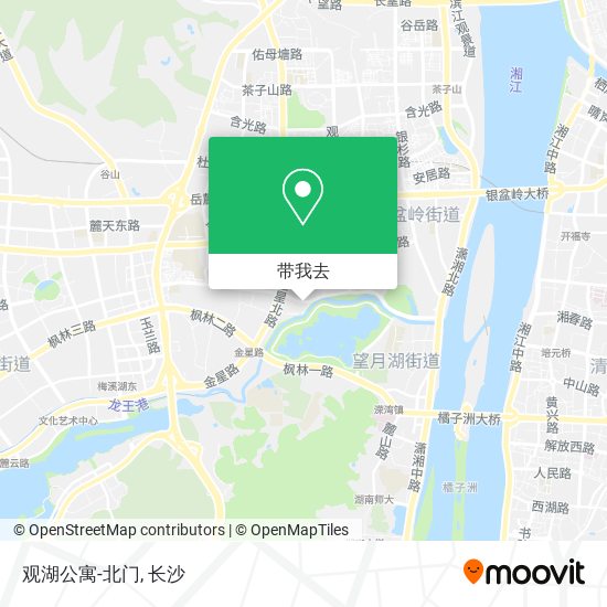 观湖公寓-北门地图