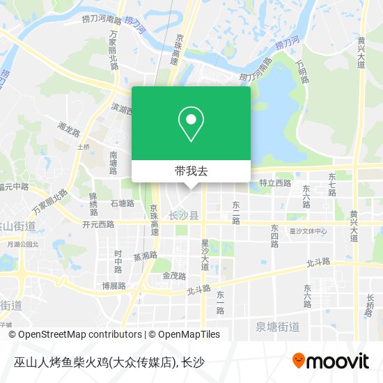 巫山人烤鱼柴火鸡(大众传媒店)地图