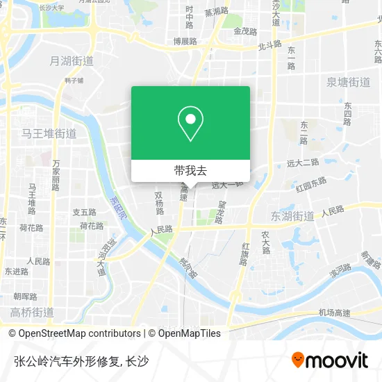 张公岭汽车外形修复地图