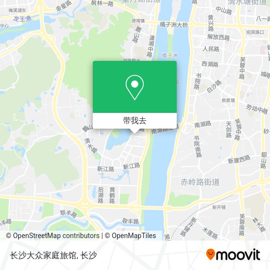 长沙大众家庭旅馆地图