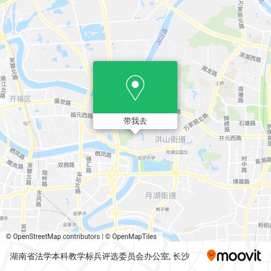 湖南省法学本科教学标兵评选委员会办公室地图