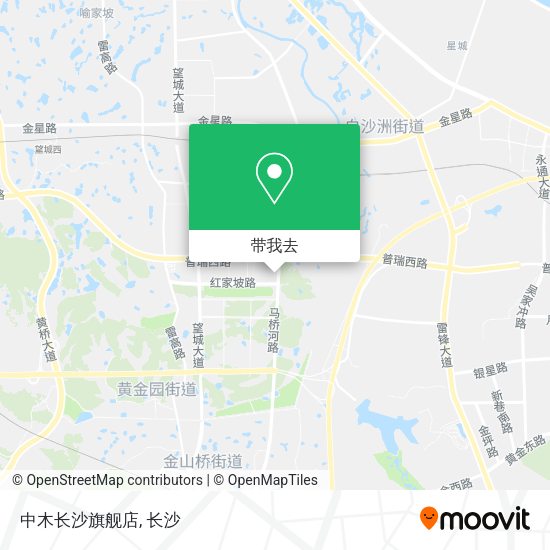 中木长沙旗舰店地图