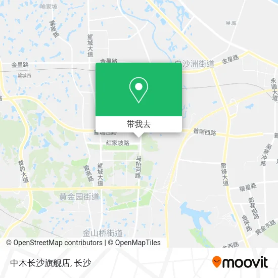 中木长沙旗舰店地图