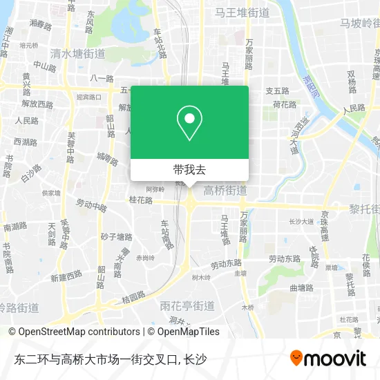 东二环与高桥大市场一街交叉口地图