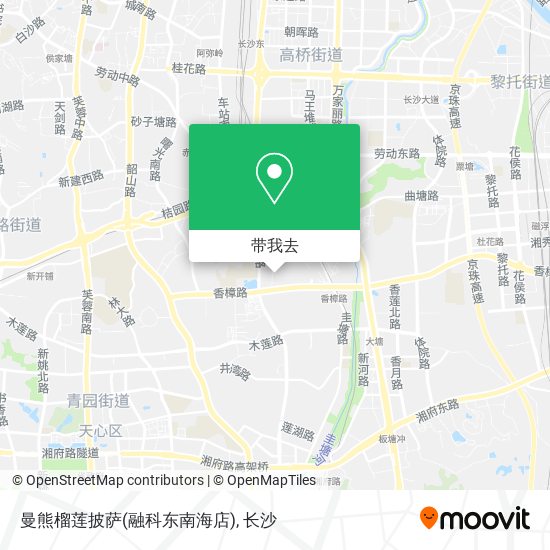 曼熊榴莲披萨(融科东南海店)地图