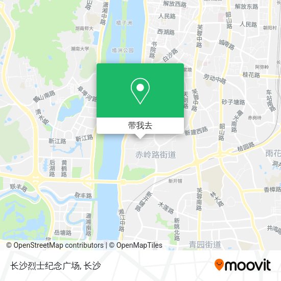 长沙烈士纪念广场地图