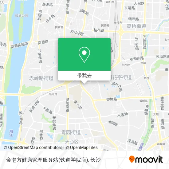 金瀚方健康管理服务站(铁道学院店)地图