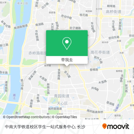 中南大学铁道校区学生一站式服务中心地图